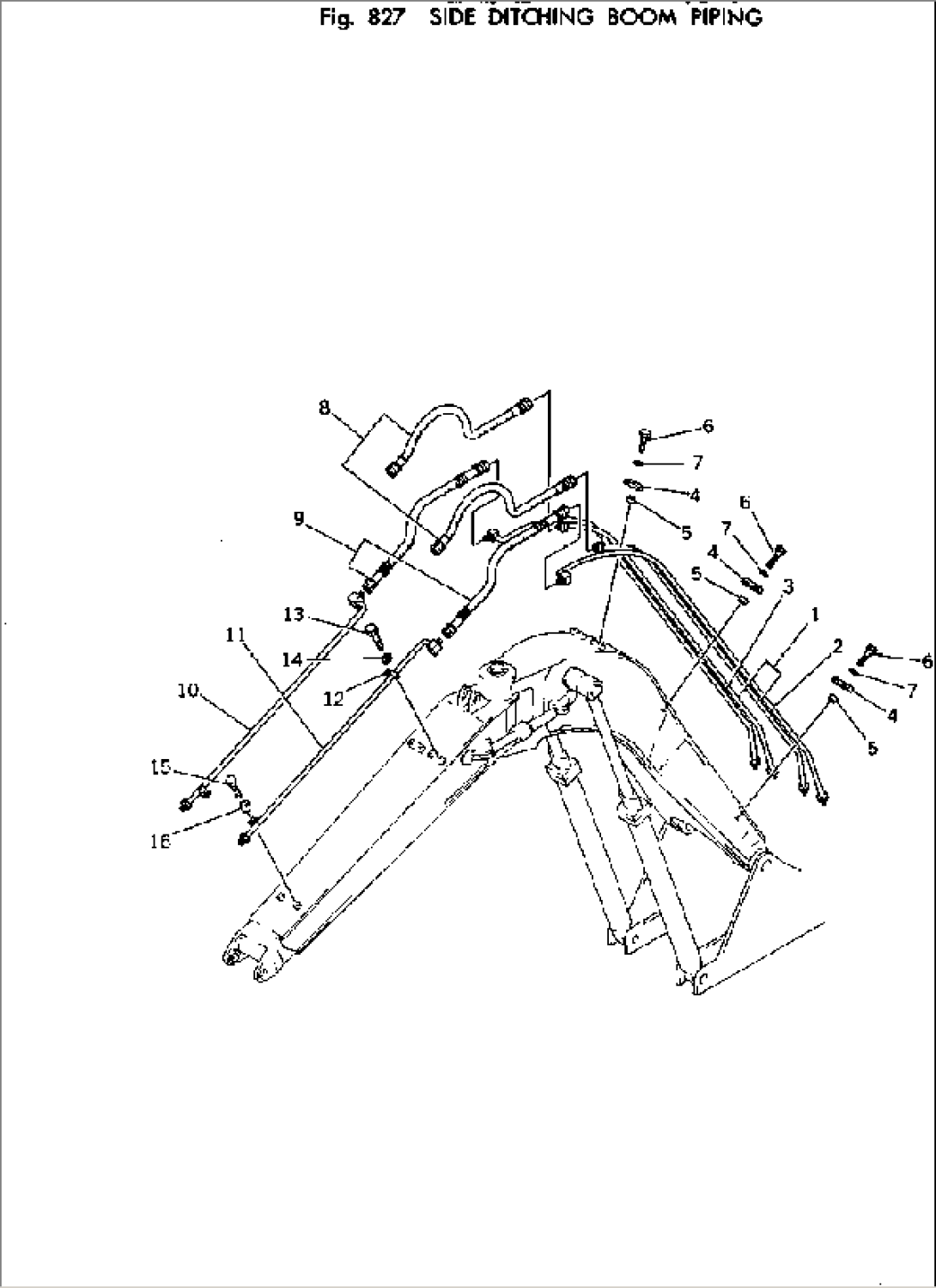 SIDE DITCHING BOOM PIPING