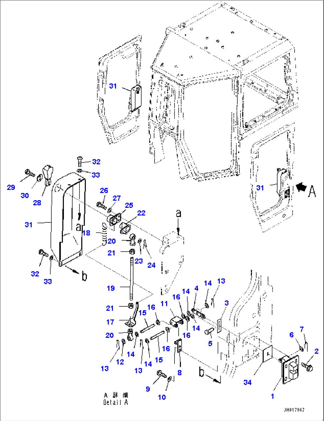 Cab, Door Lock (#30408-)