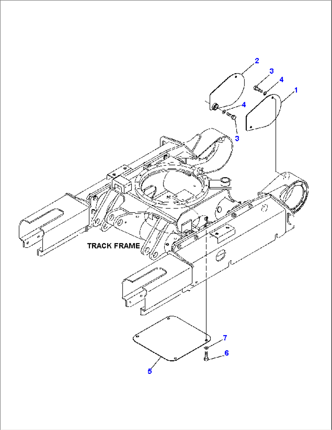 TRACK FRAME COVER (FOR VARIABLE GAUGE)