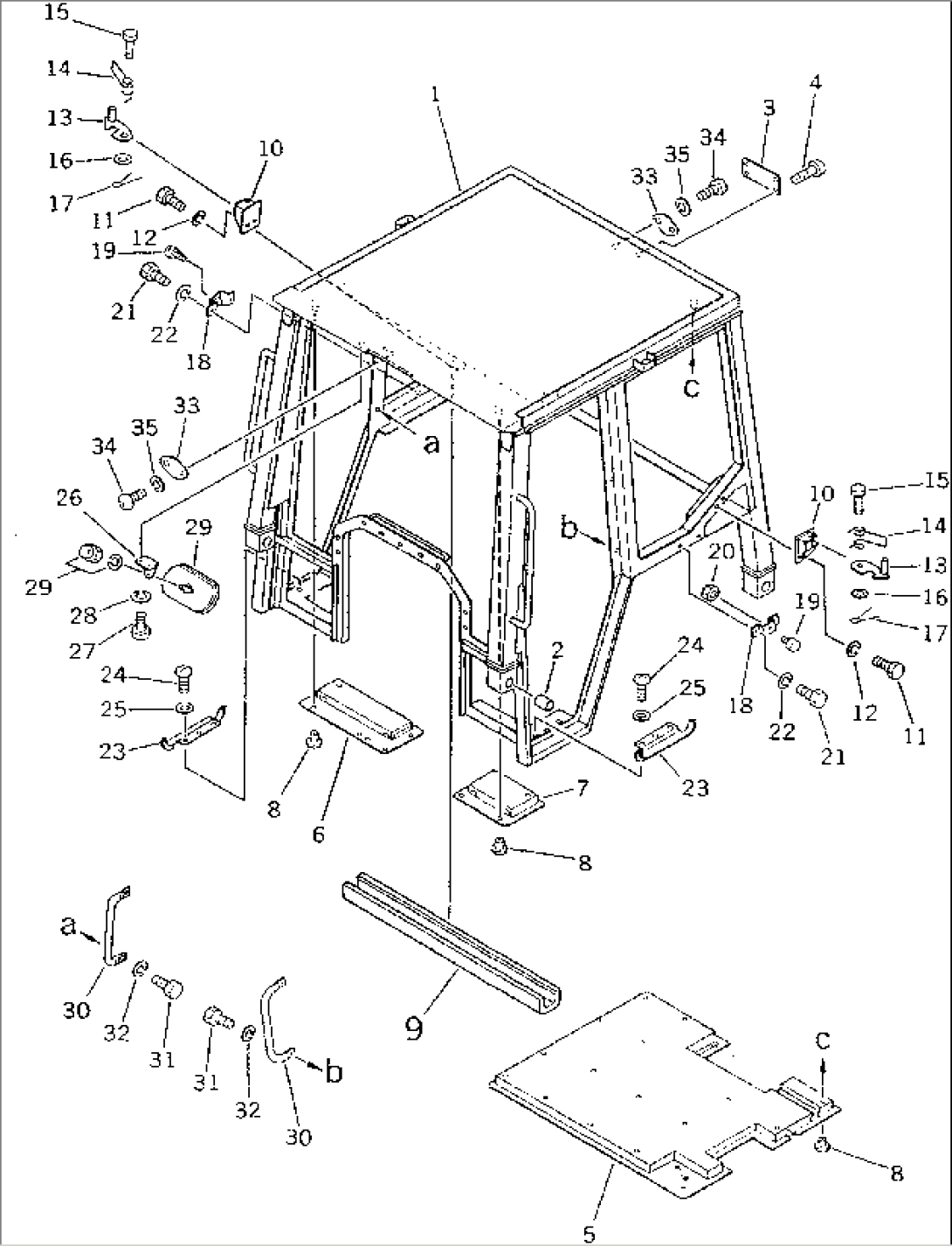 ROPS CAB (BODY) (1/5)