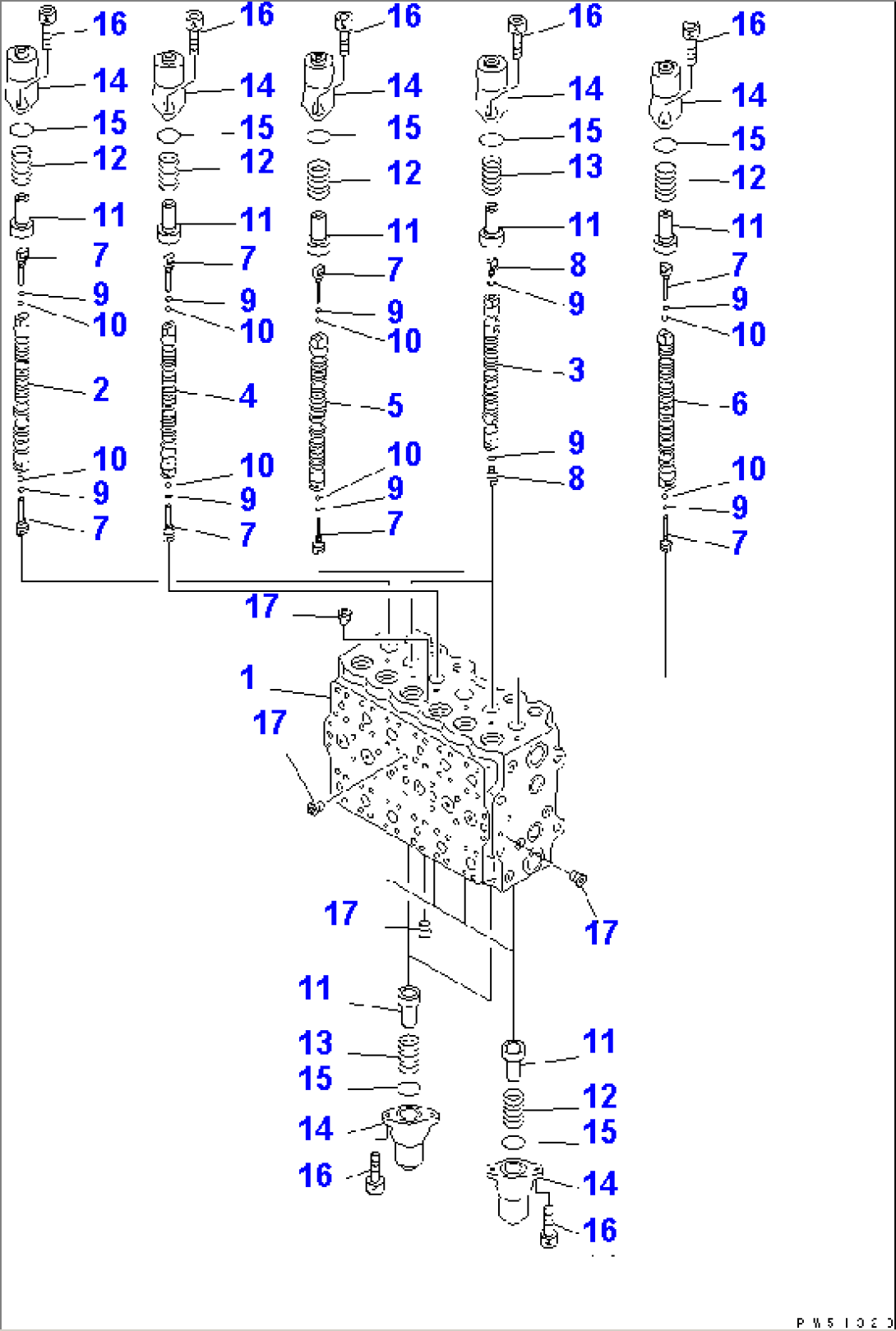 MAIN VALVE (3-ACTUATOR) (1/15)
