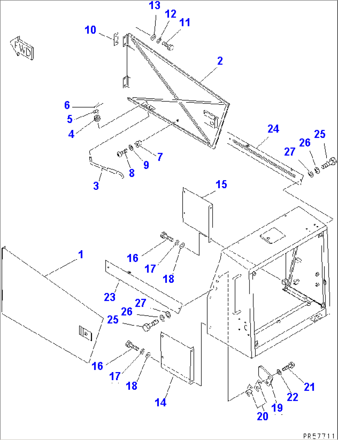 SIDE PANEL (WITH REAR FENDER)(#4630-)