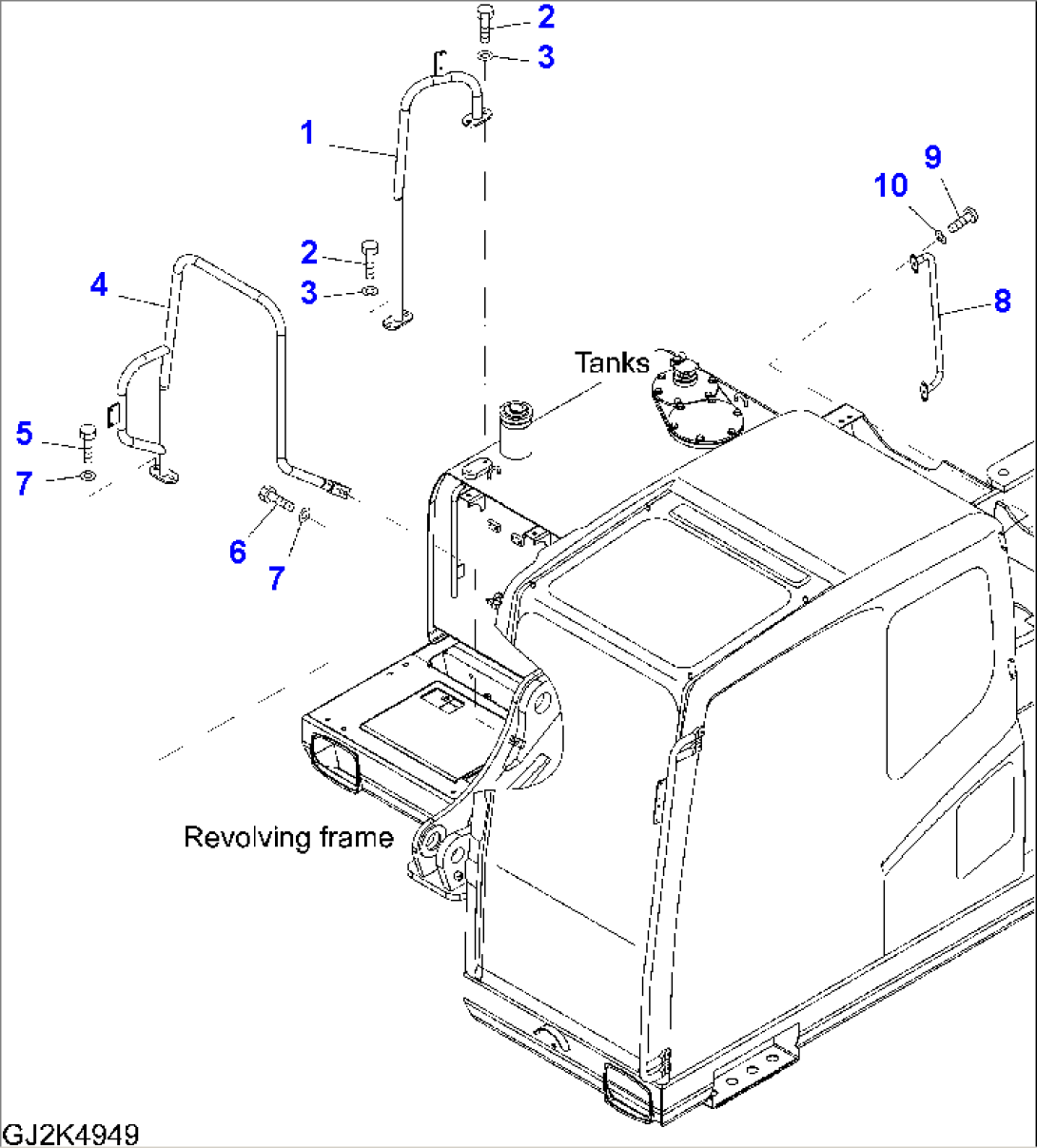 HANDRAILS (MACHINE CAB)