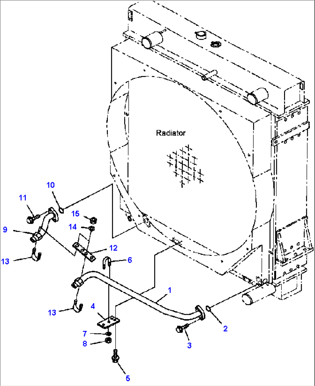 C0110-05A0 RADIATOR LOWER TANK COOLING LINES