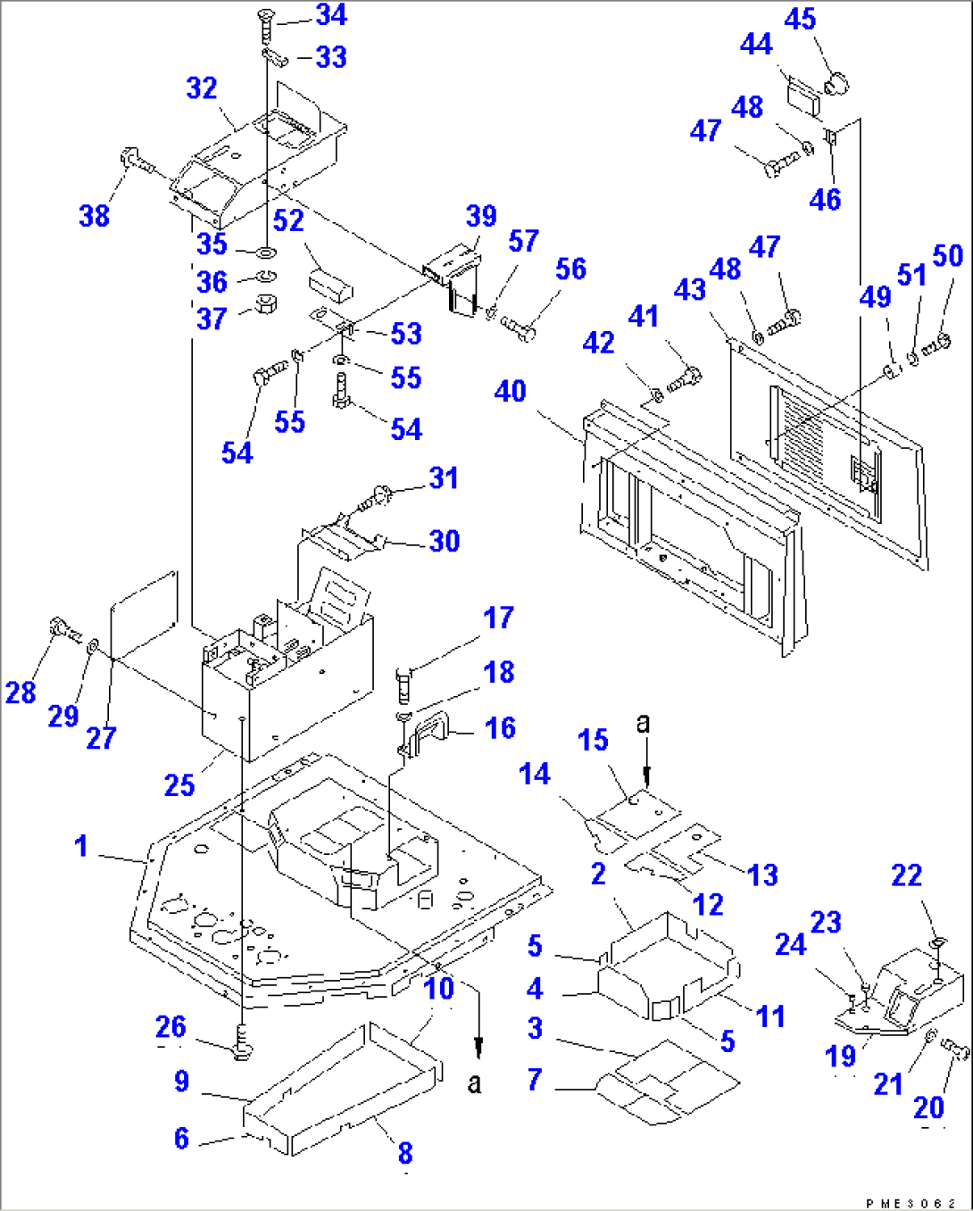 CONSOLE BOX (WITH AIR CONDITIONER) (FOR JOY STICK STEERING)