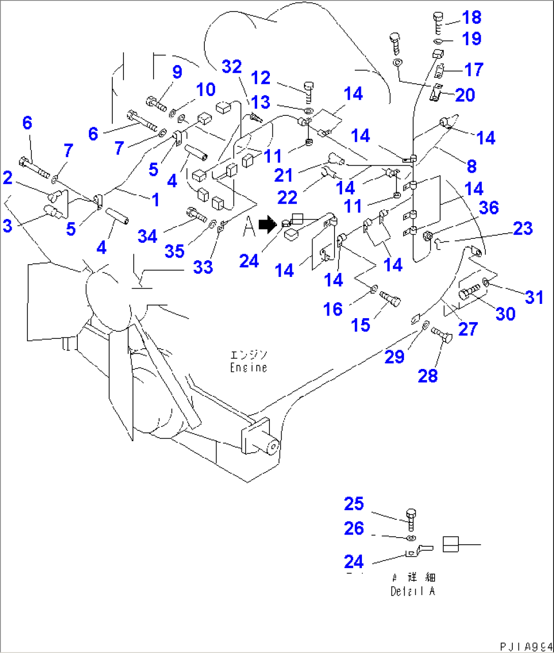 WIRING HARNESS (ENGINE) (FOR GAUGE TYPE PANEL)