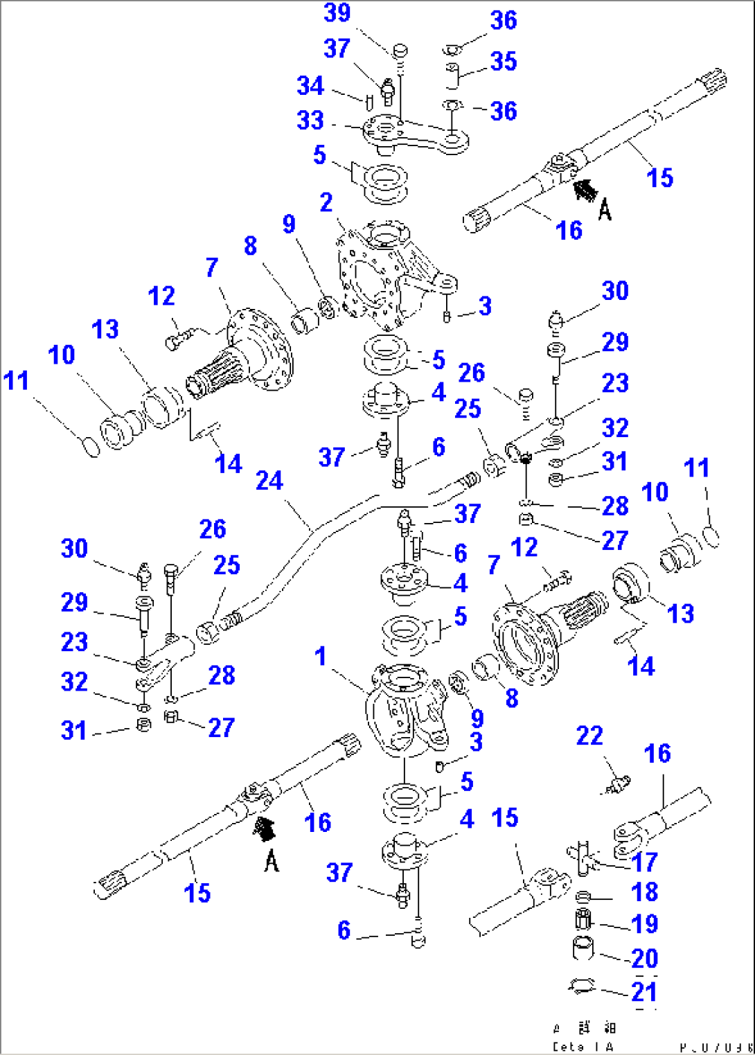 FRONT AXLE (KNUCKLE AND TIE ROD)