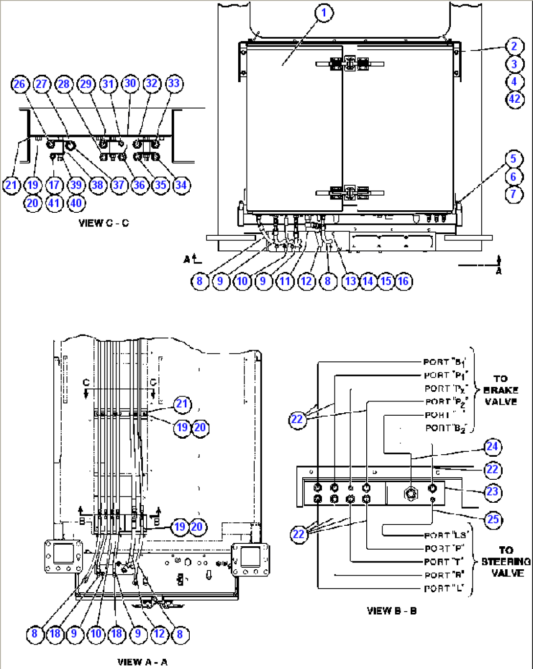 BRAKE CABINET/CAB PIPING