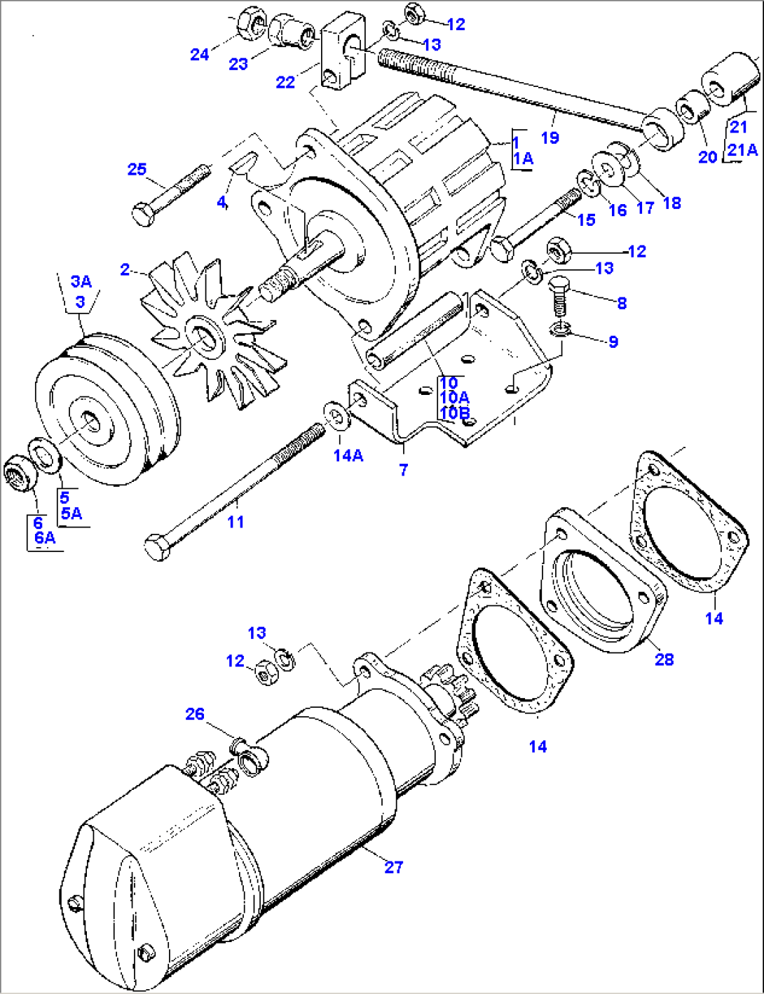 ALTERNATOR AND STARTER MOTOR