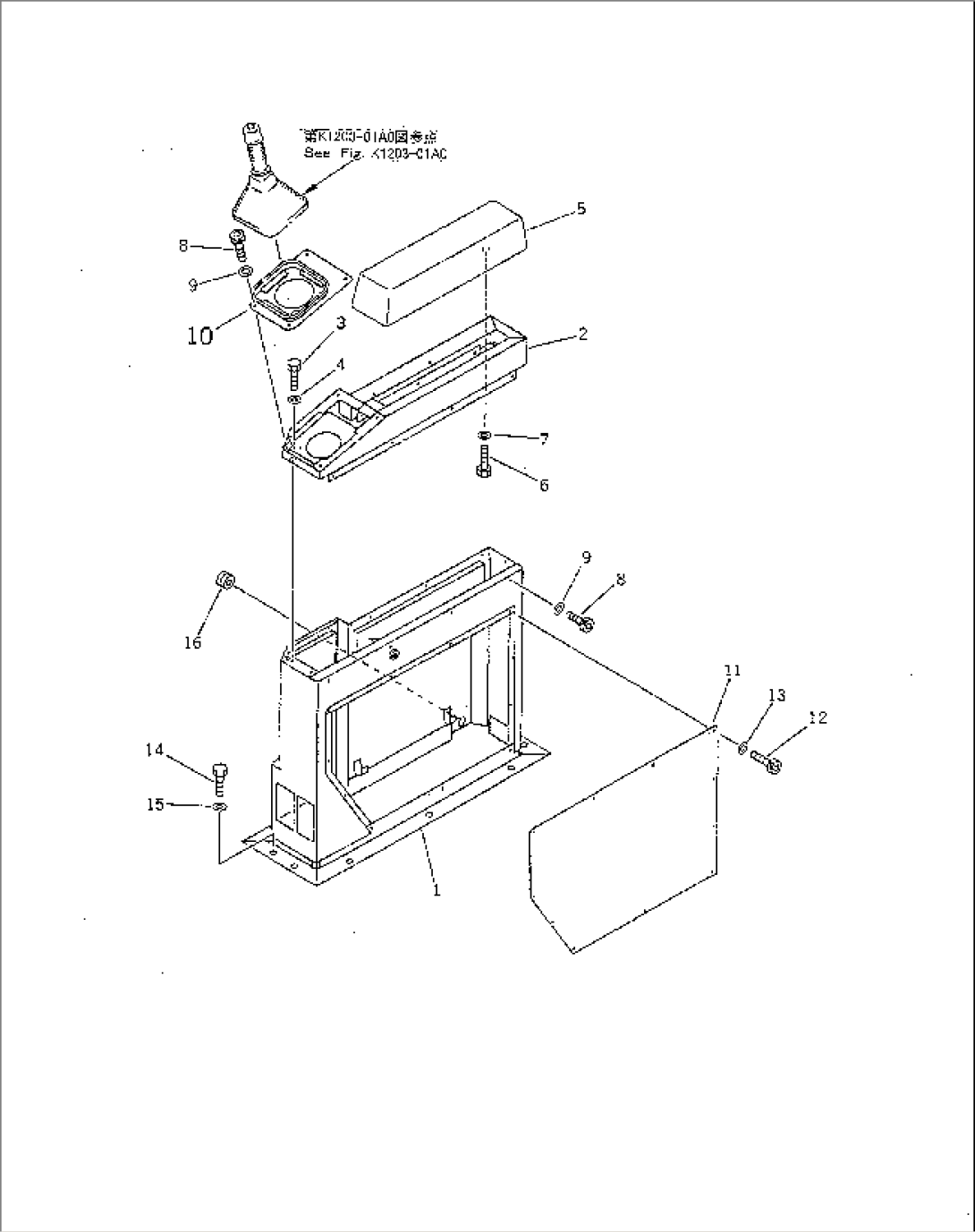 CONTROL STAND¤ L.H.(#10001-10072)