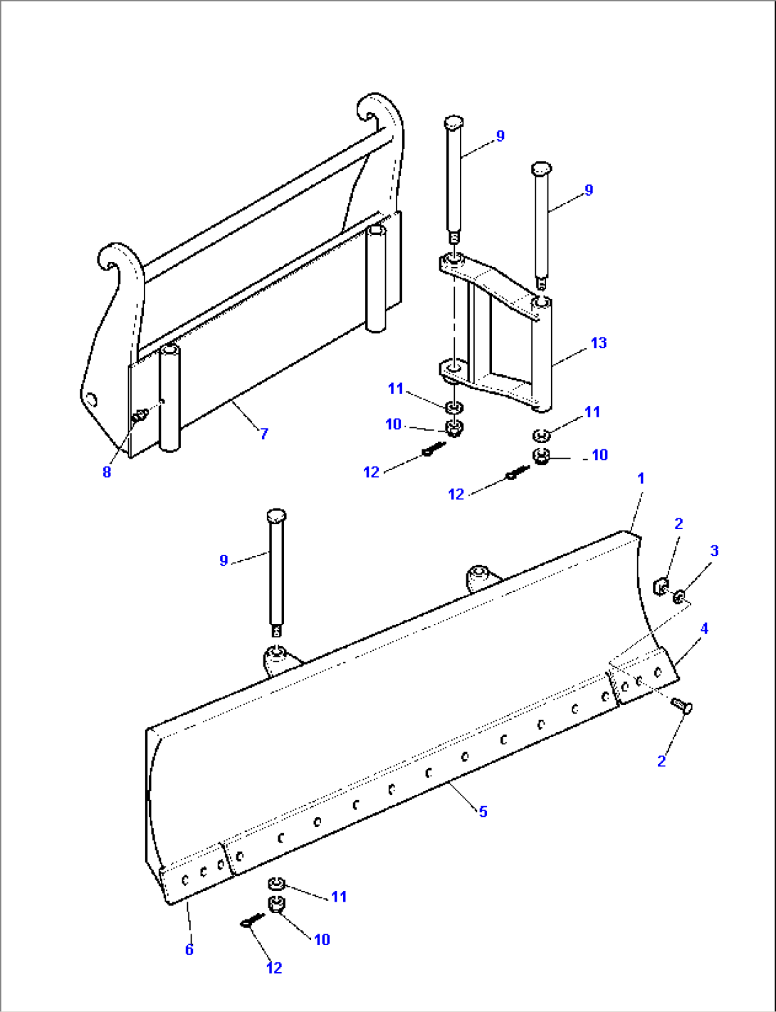 BLADE (WITH MECHANICAL QUICK COUPLING) (1/2)