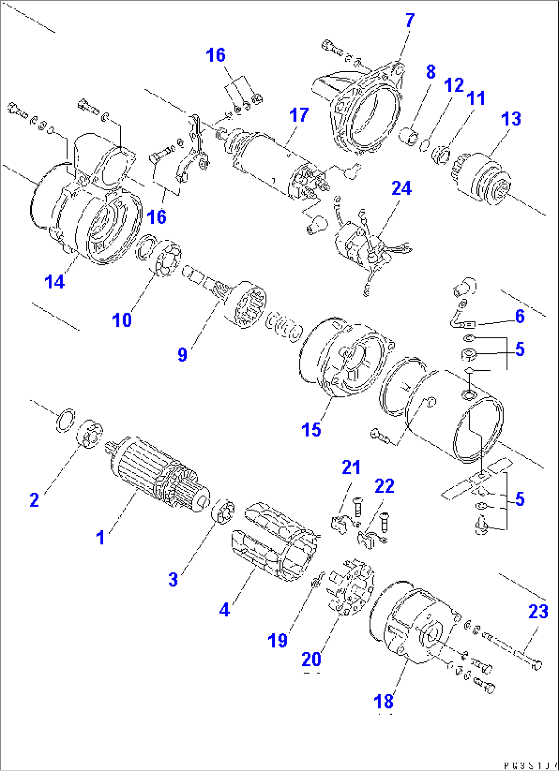 STARTING MOTOR (5.5KW)(#26082-)