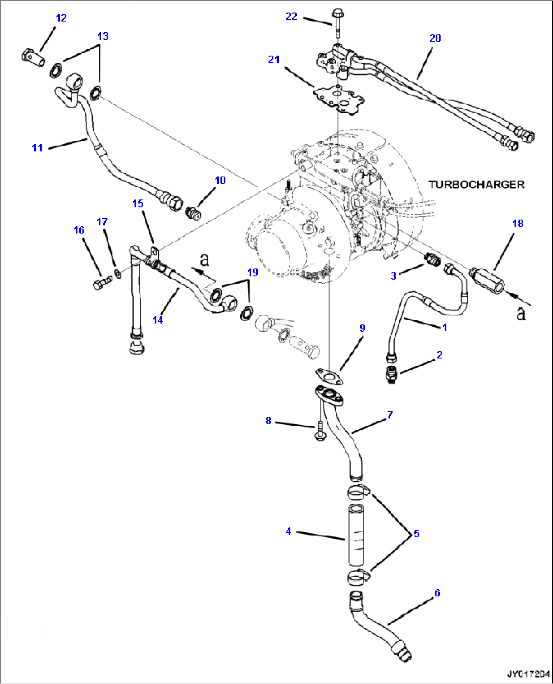 ATP00-001001 TURBOCHARGER OIL PIPING
