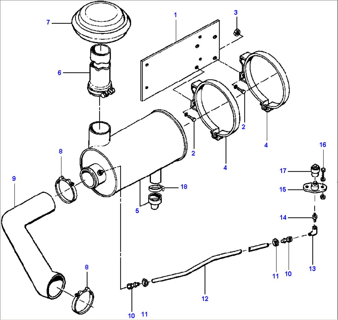 AIR INTAKE SYSTEM S/N 202701 AND UP