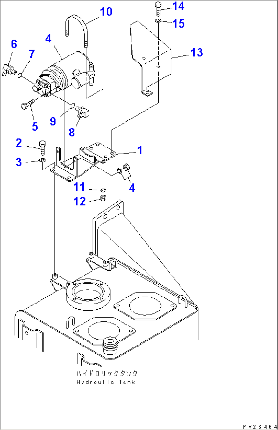 HYDRAULIC TANK AND VALVE (EMERGENCY STEERING REALATED PARTS)(#1201-1600)