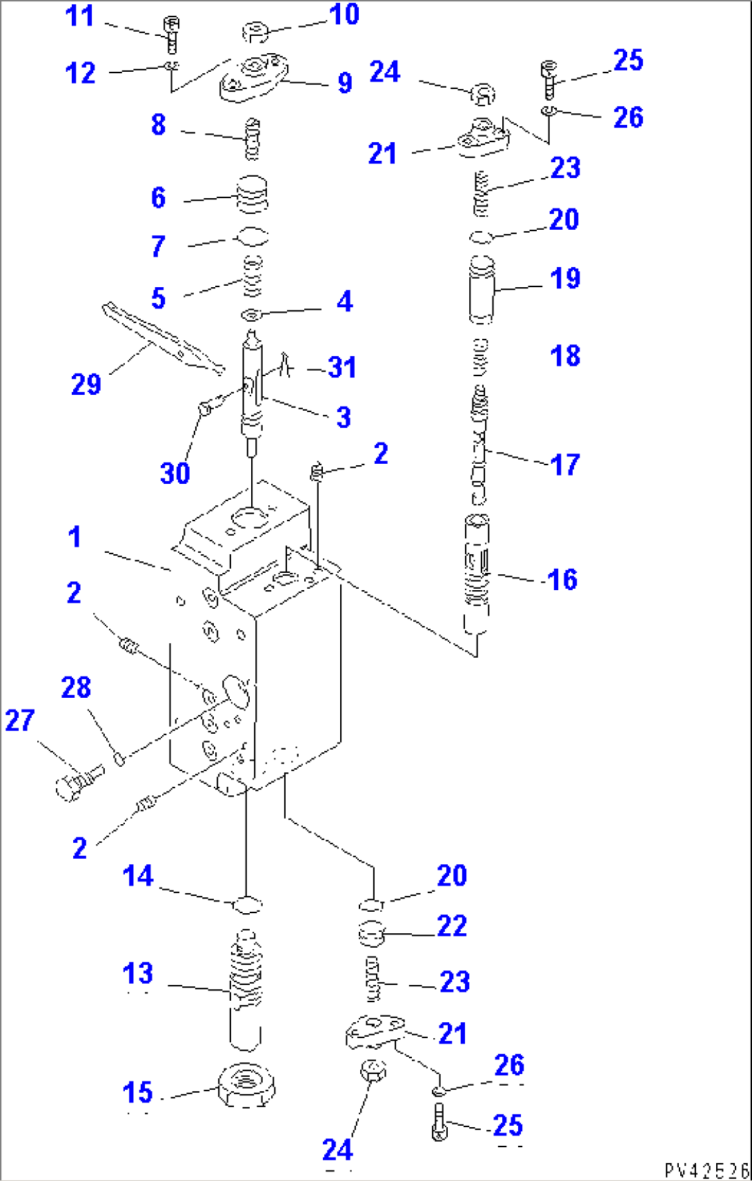 LOADER PUMP (SERVO VALVE¤ REAR 2/2) (11/11)