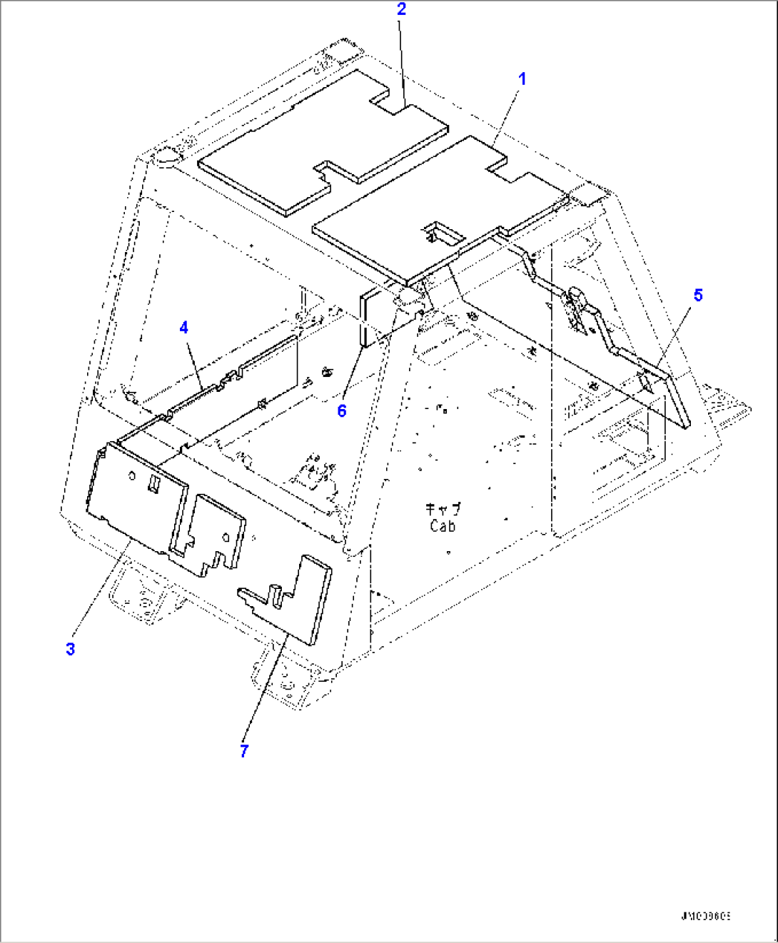 Cab, Sheet (#50001-)
