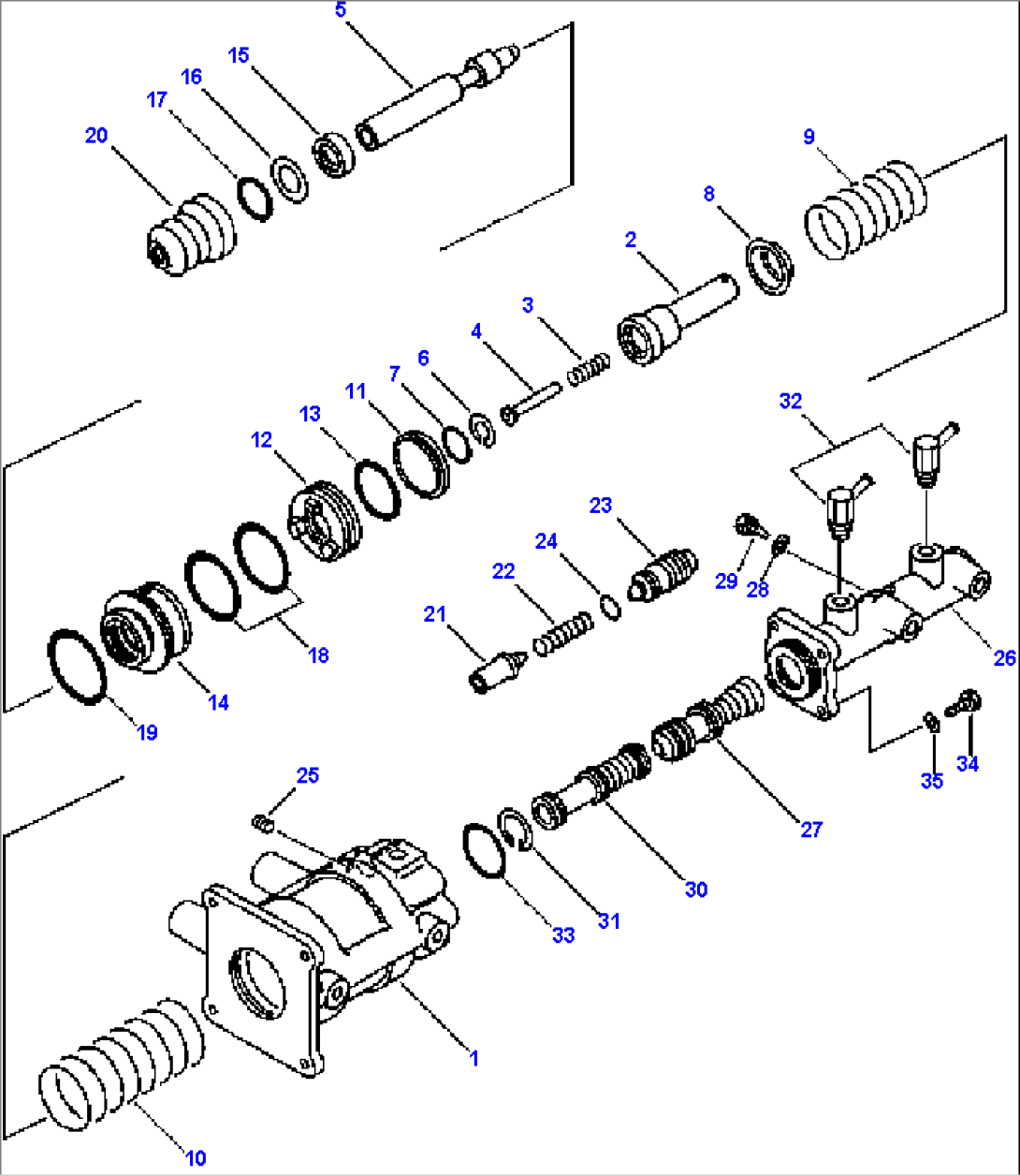 BOOSTER AND MASTER BRAKE CYLINDER