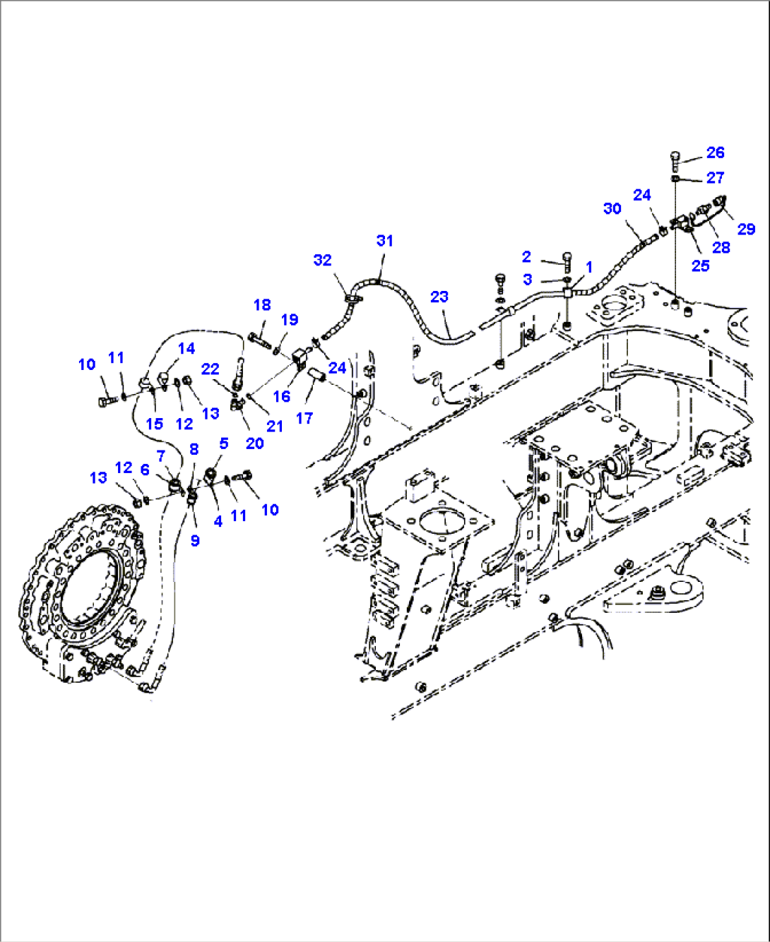 F3455-04A0 BRAKE OIL COOLING CIRCUIT FRONT (4/5)