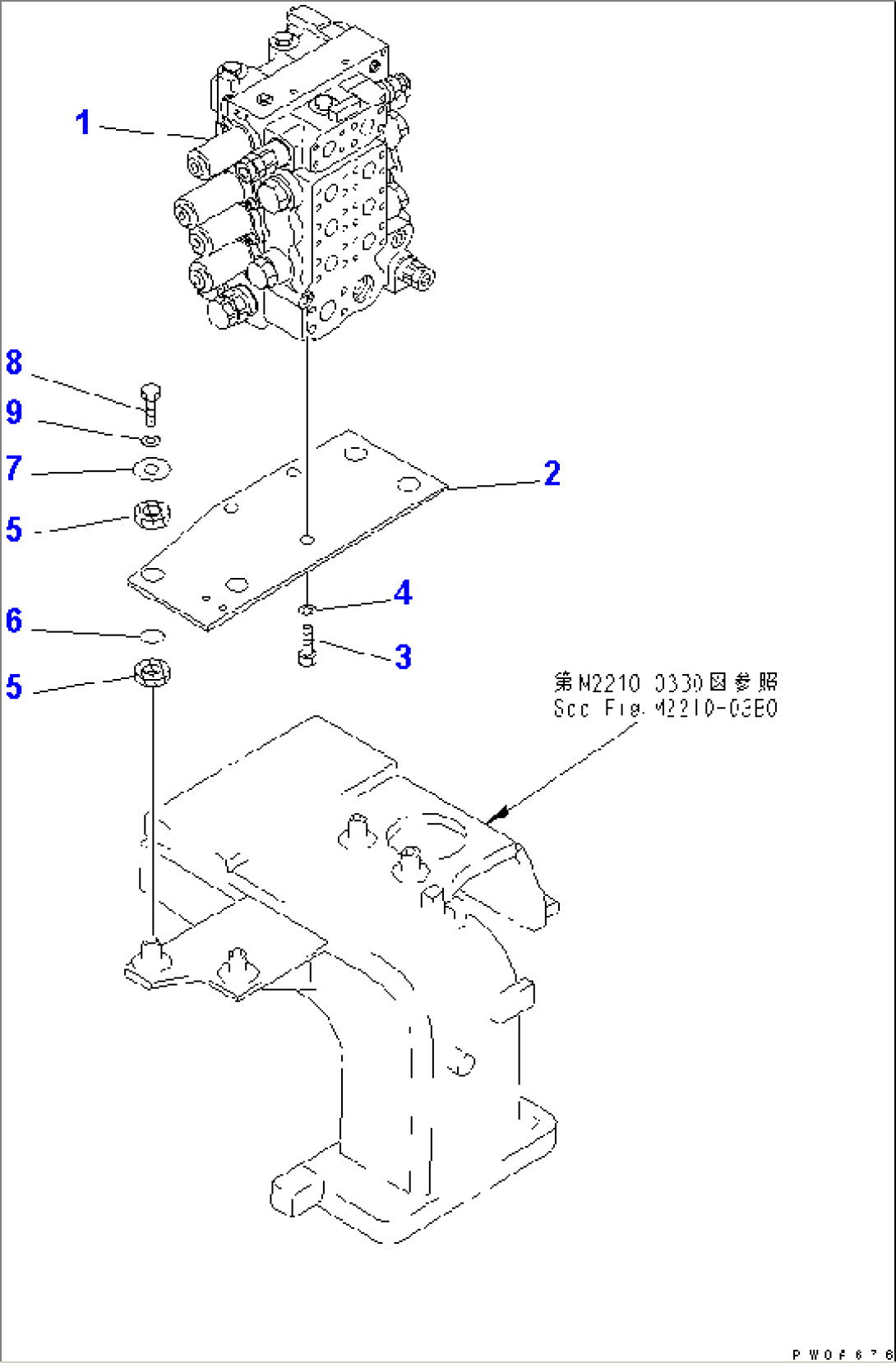 CONTROL VALVE (FOR RIPPER) (FOR NORTH AMERICA SPEC.)(#63403-65000)