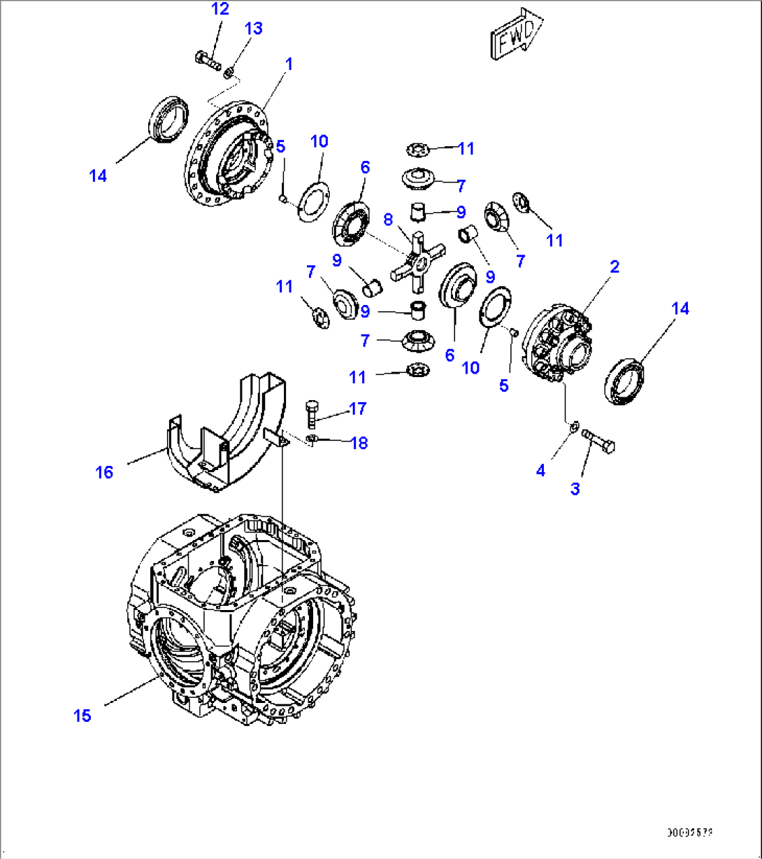 Front Axle, Differential (2/3) (#90216-)