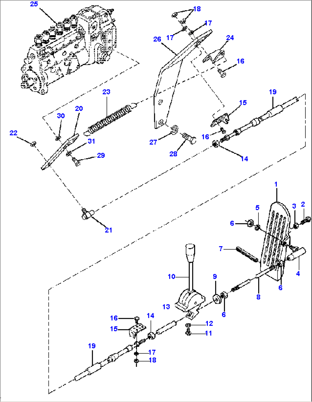 FIG. B0130-01A0 ENGINE CONTROLS