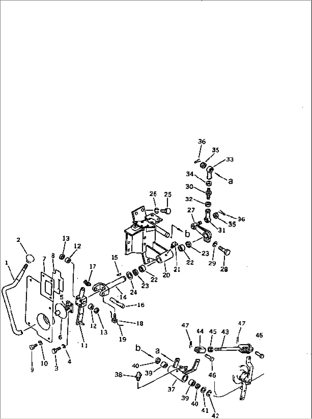BUCKET CONTROL LEVER (NOISE SUPPRESSION FOR EC)(#80338-)
