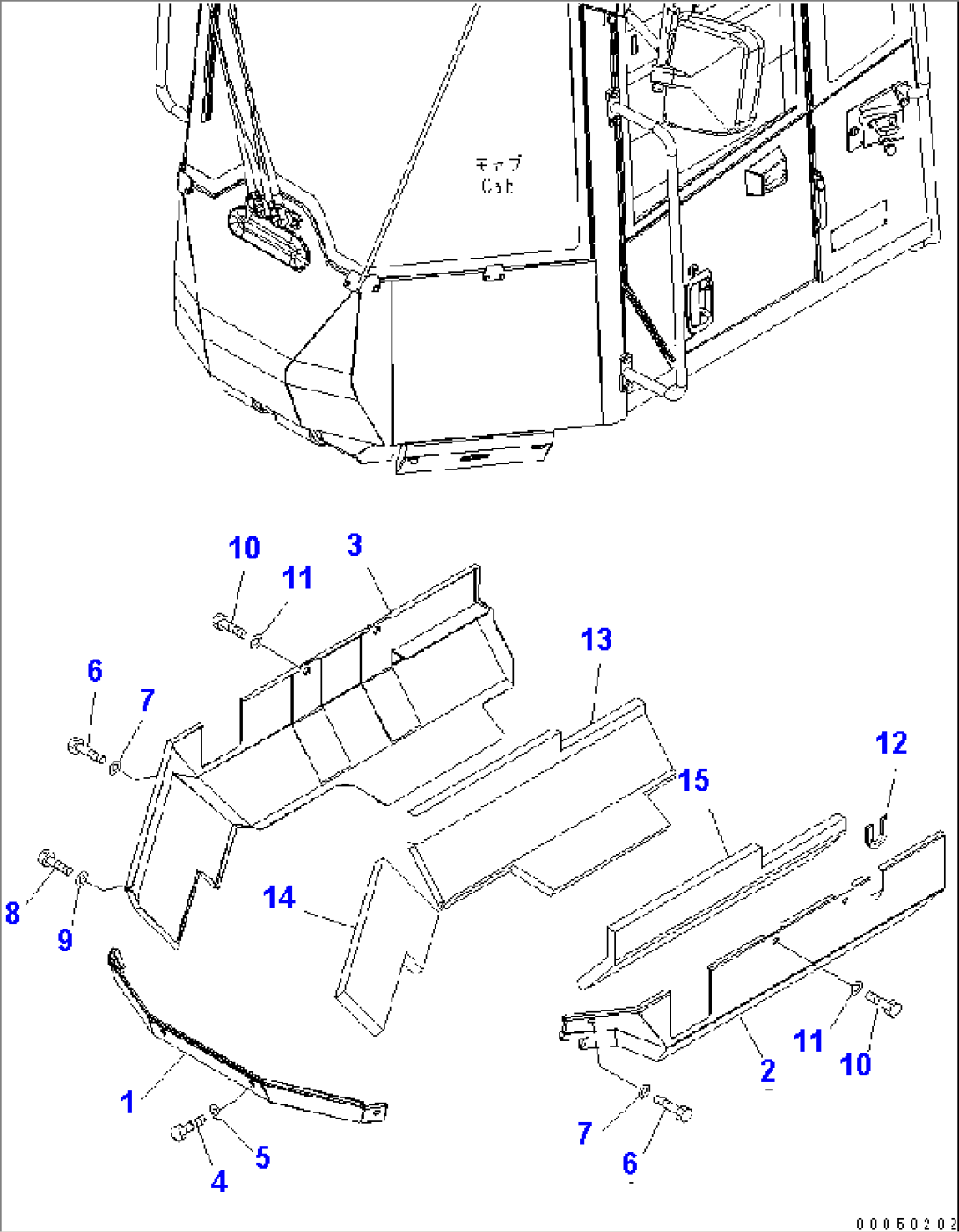 FLOOR COVER (FOR ORBITROL UP STEERING)(#85001-90000)