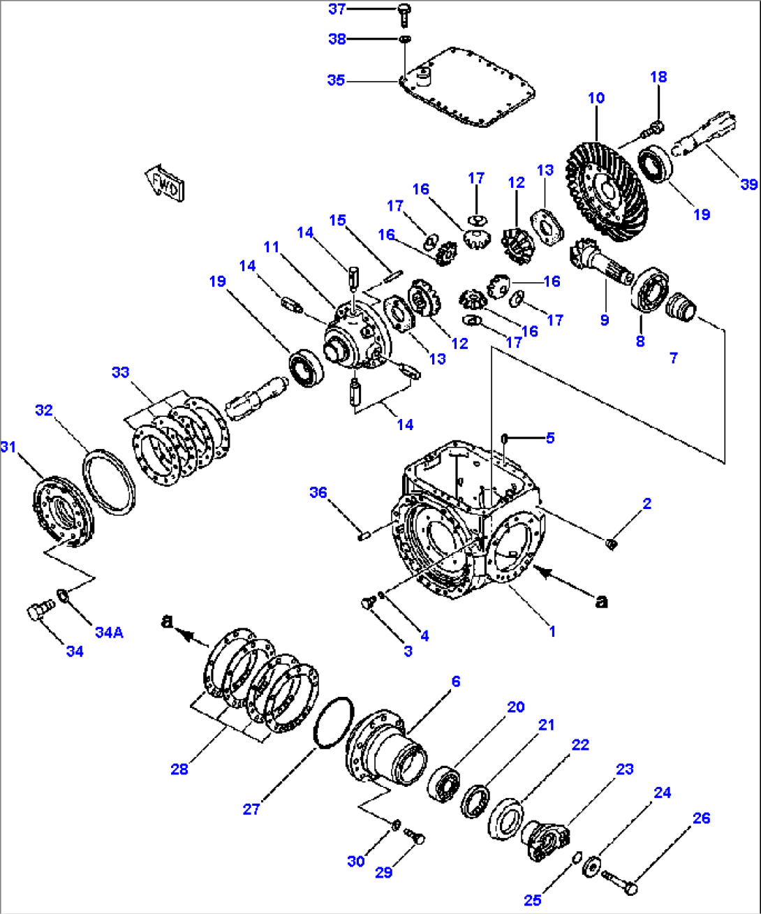 AXLE ASSEMBLY FRONT DIFFERENTIAL