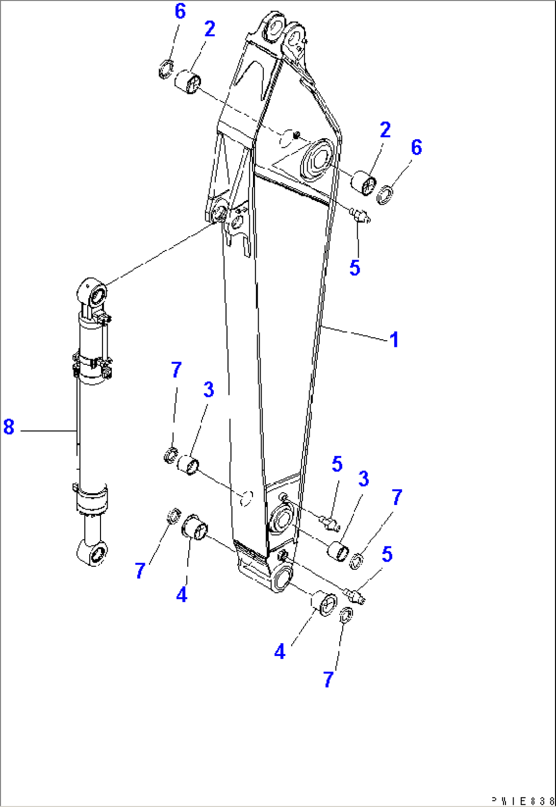 ARM (3.2M) (500 HOURS GREASING TYPE)