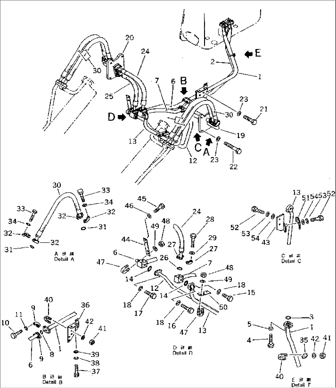 HYDRAULIC PIPING (DUMP CYLINDER LINE)