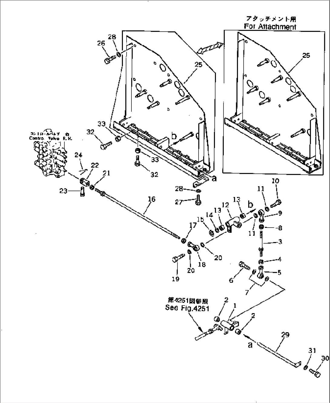 WORK EQUIPMENT CONTROL LINKAGE (2/2) (FOR BLADE)