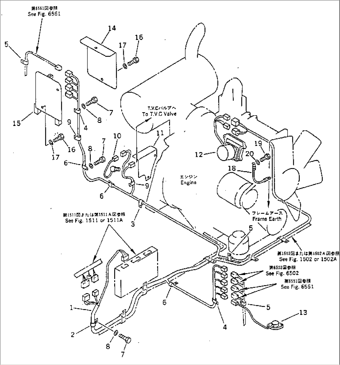 ELECTRICAL SYSTEM (ENGINE REAR LINE)