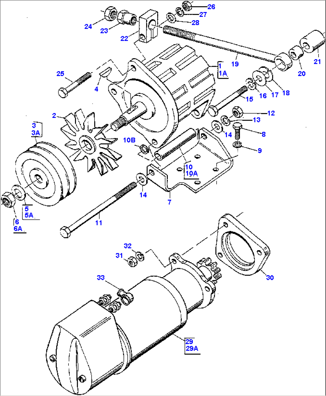 ALTERNATOR AND STARTER MOTOR