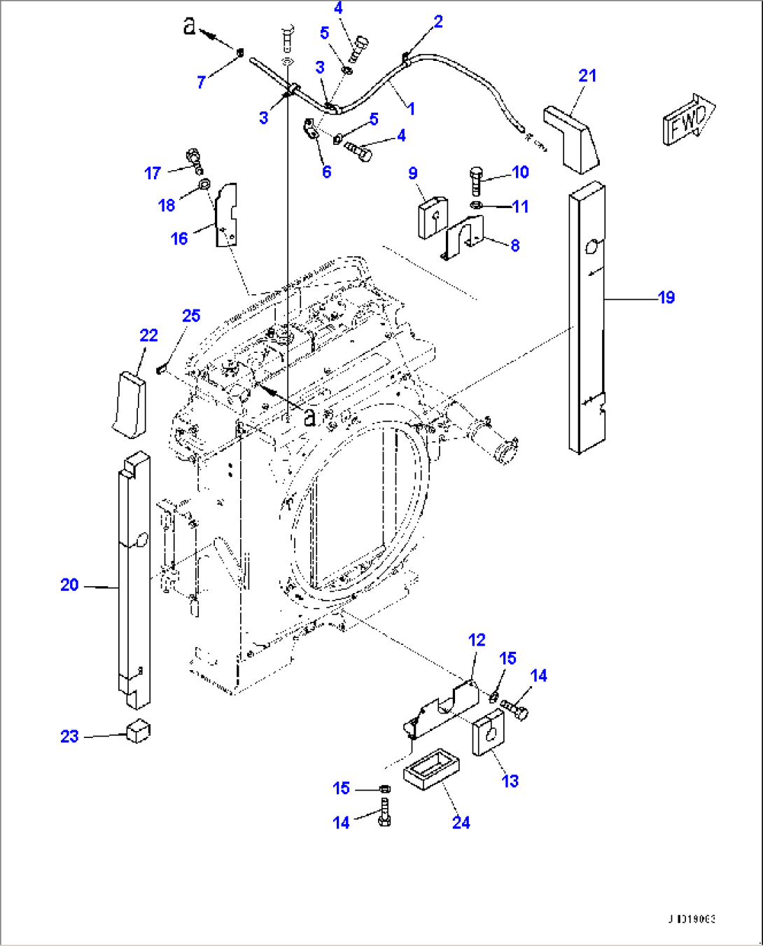 Cooling System, Variable Geometry Turbocharger (VGT) Piping (#451080-)