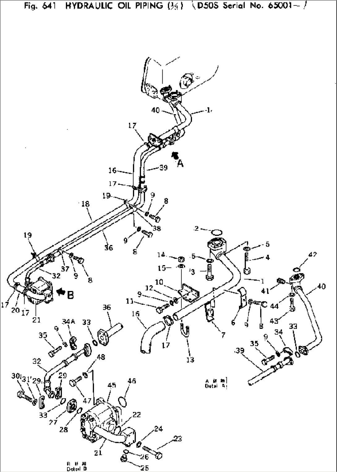 HYDRAULIC OIL PIPING (1/3)