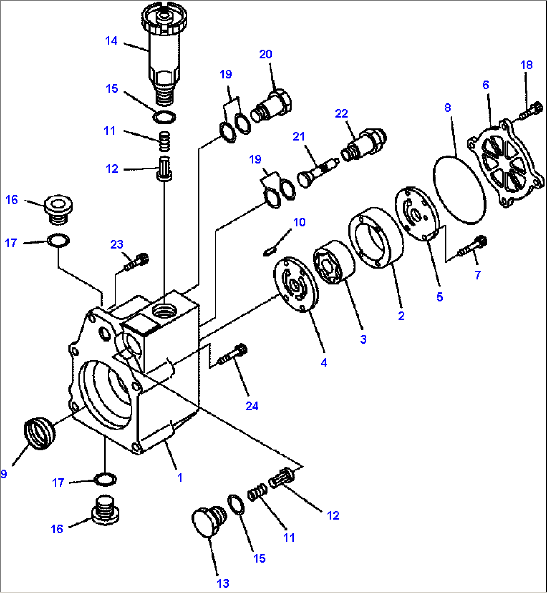 FIG. A4010-D4L3 INJECTION PUMP - FEED PUMP - INNER PARTS