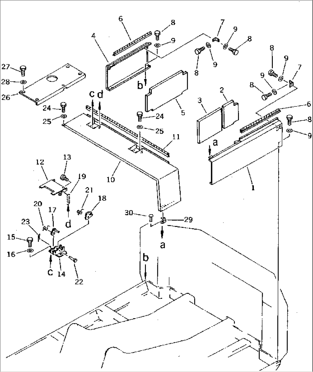 MACHINERY COMPARTMENT (1/3) (NOISE SUPPRESSION SPEC.)(#1601-1861)