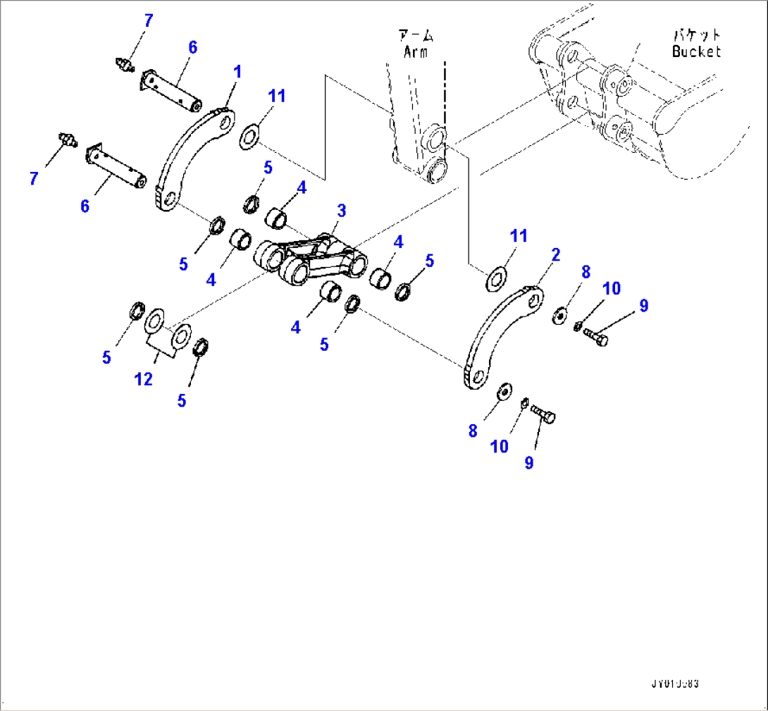Arm Unit, Bucket Link (#21501-)