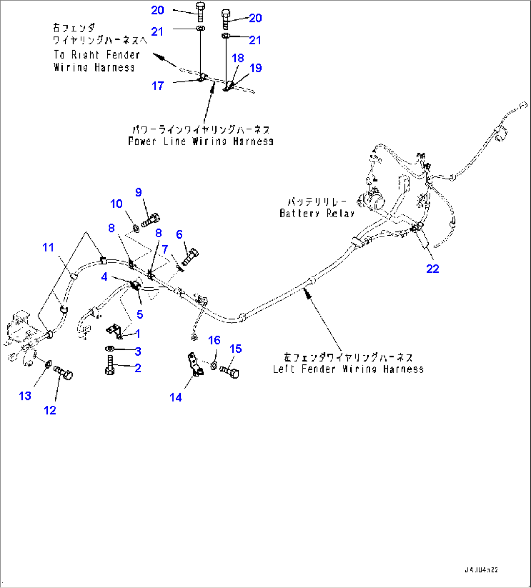 Electric Wiring Harness, Bracket (#80001-)