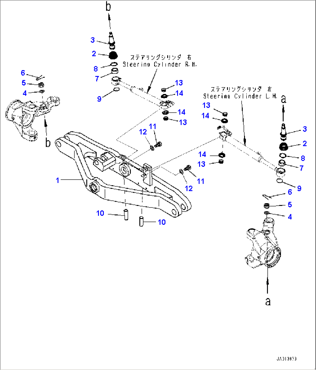 Front Axle, Axle Support (#26001-)