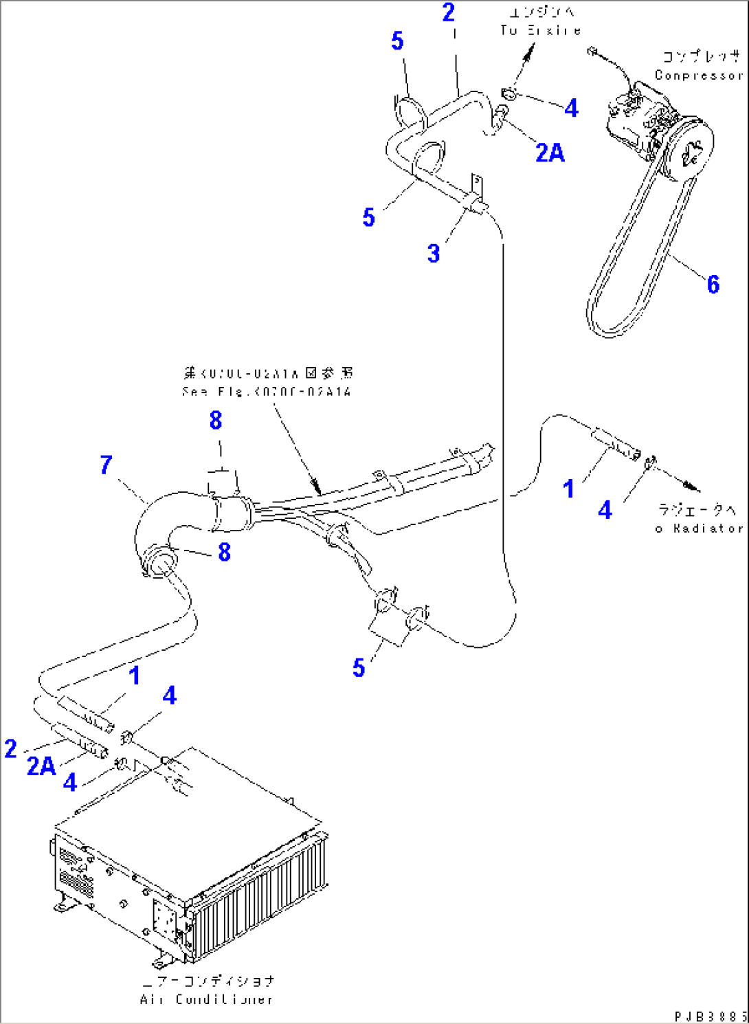 AIR CONDITIONER (HEATER HOSE)