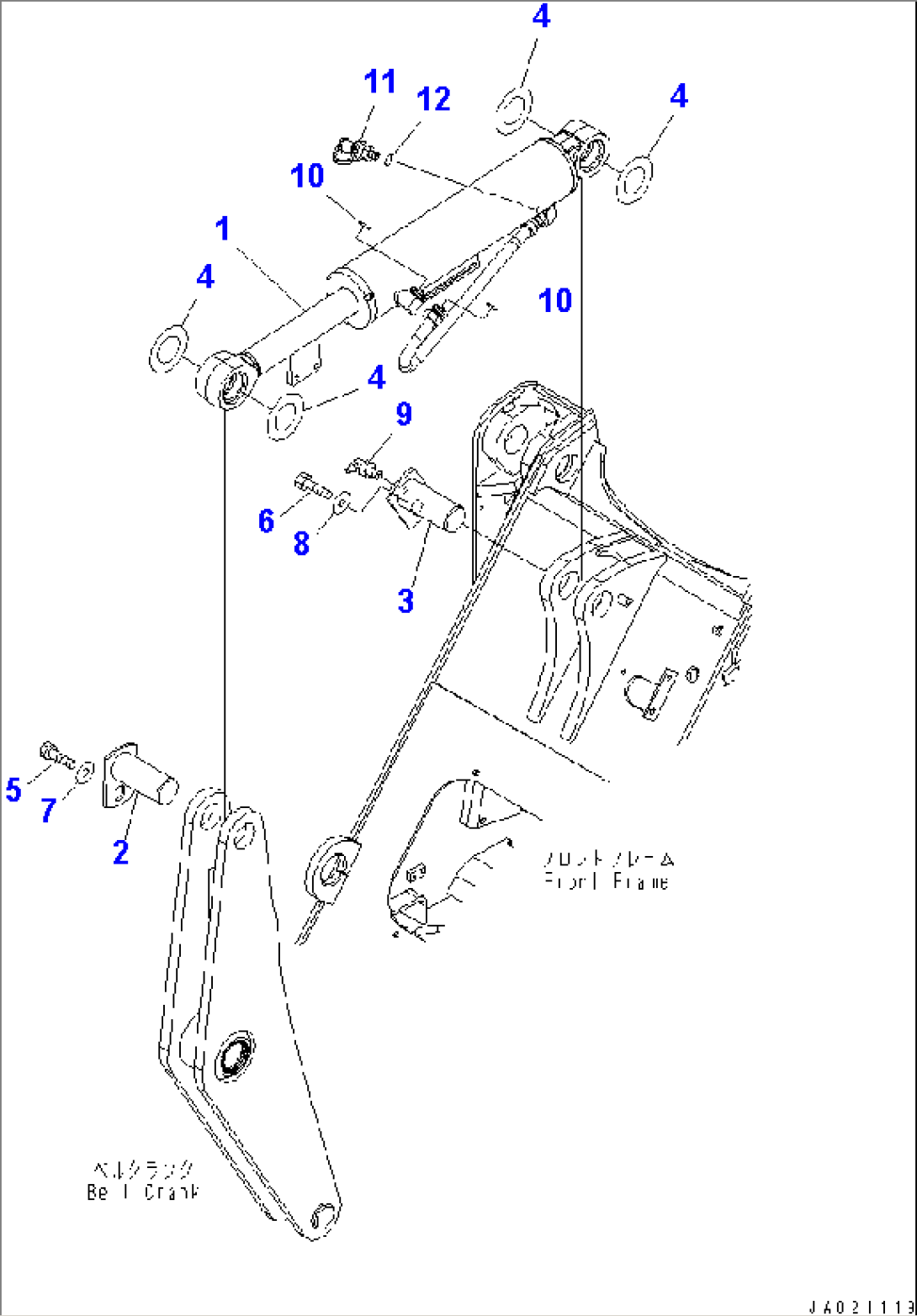 BUCKET CYLINDER (FOR HIGH LIFT ARM)