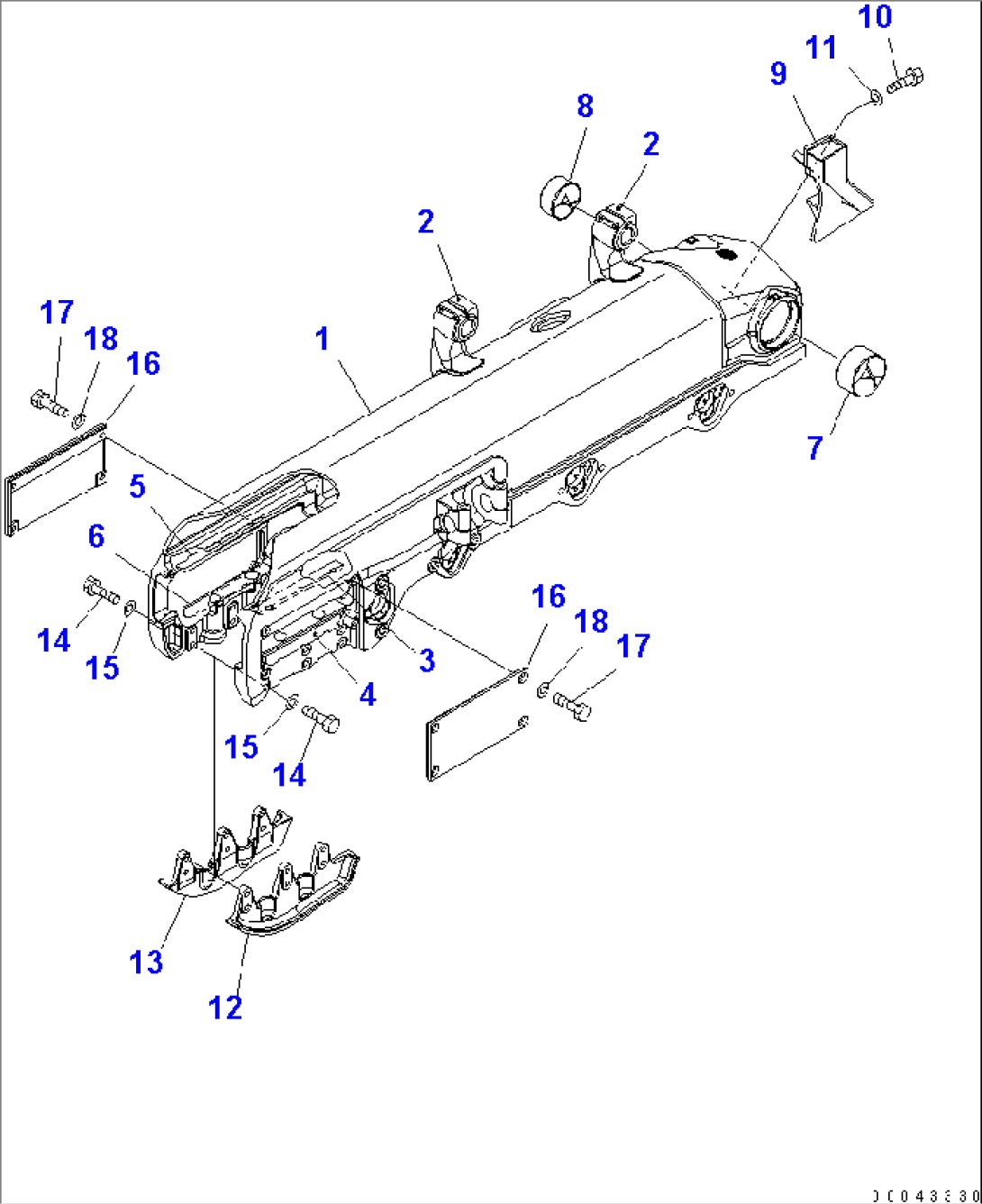 TRACK FRAME (R.H.)(#80001-)
