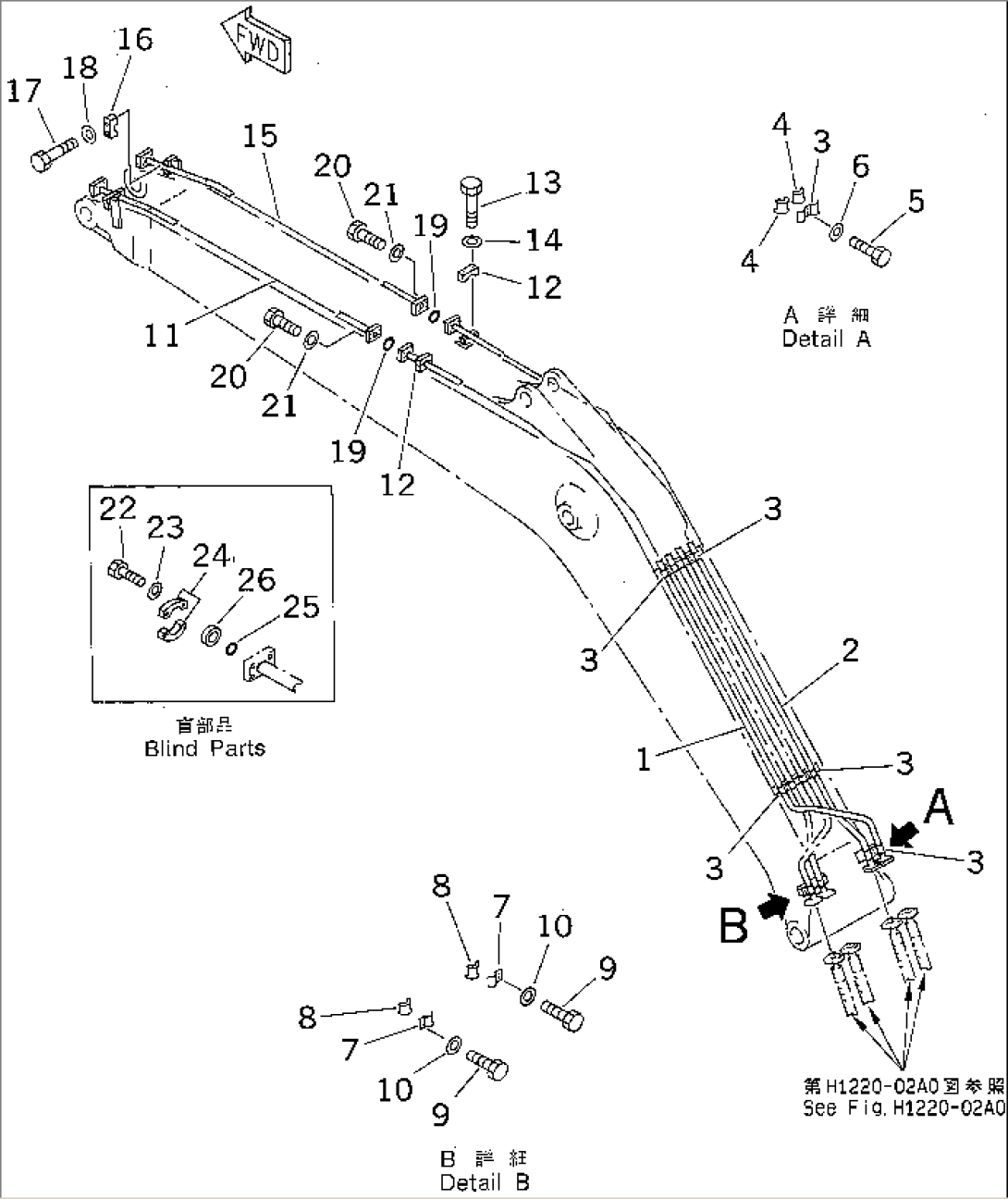 BOOM (BUCKET CYLINDER LINE)