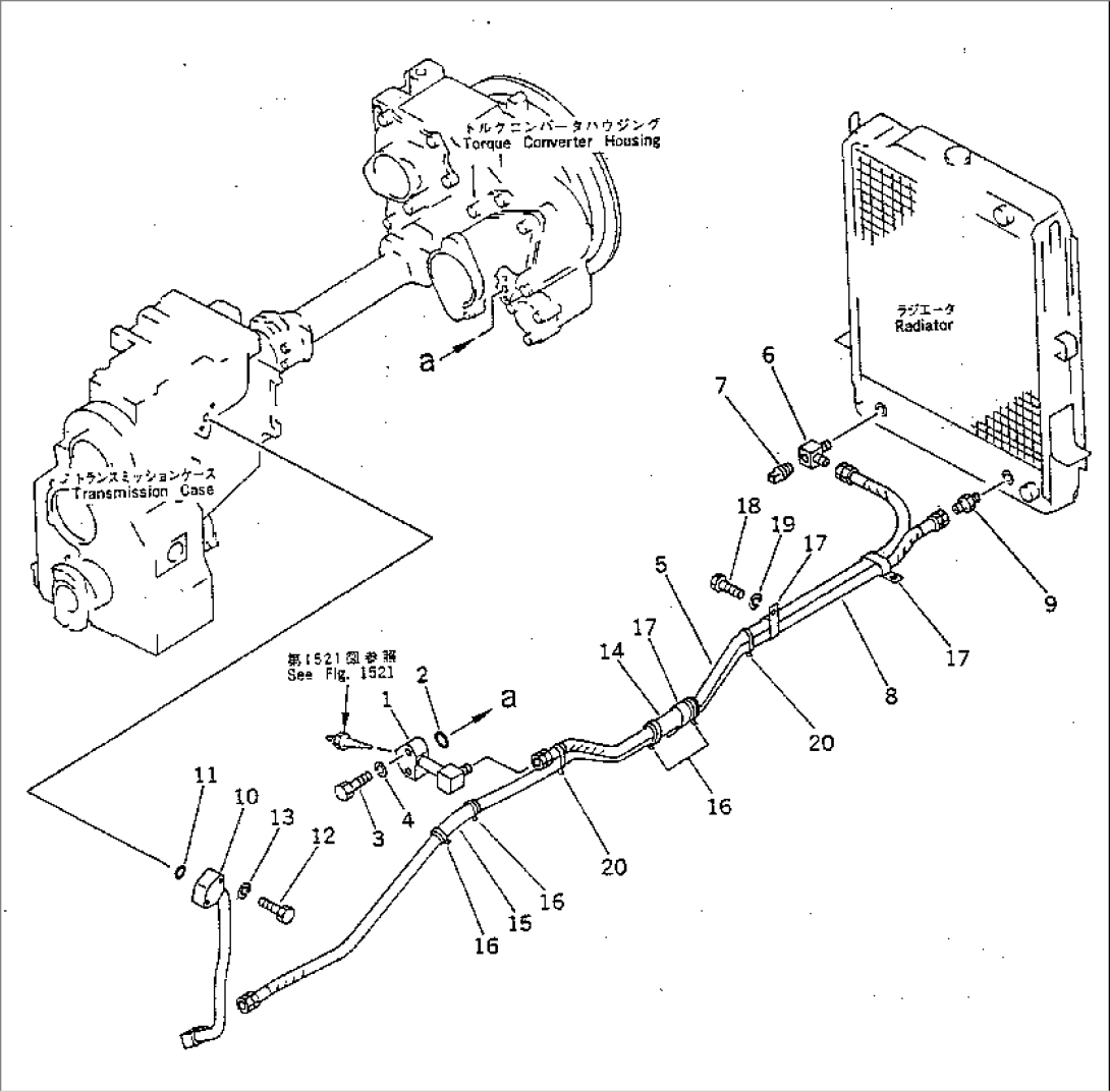 POWER LINE PIPING (OIL COOLER LINE)