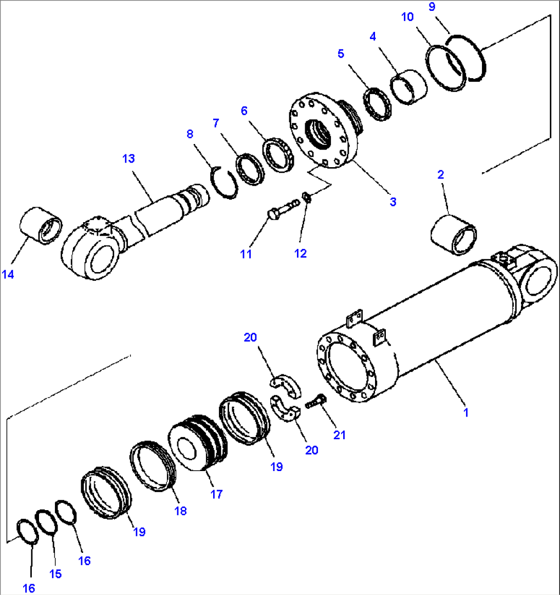FIG. T4150-02A0 BUCKET CYLINDER