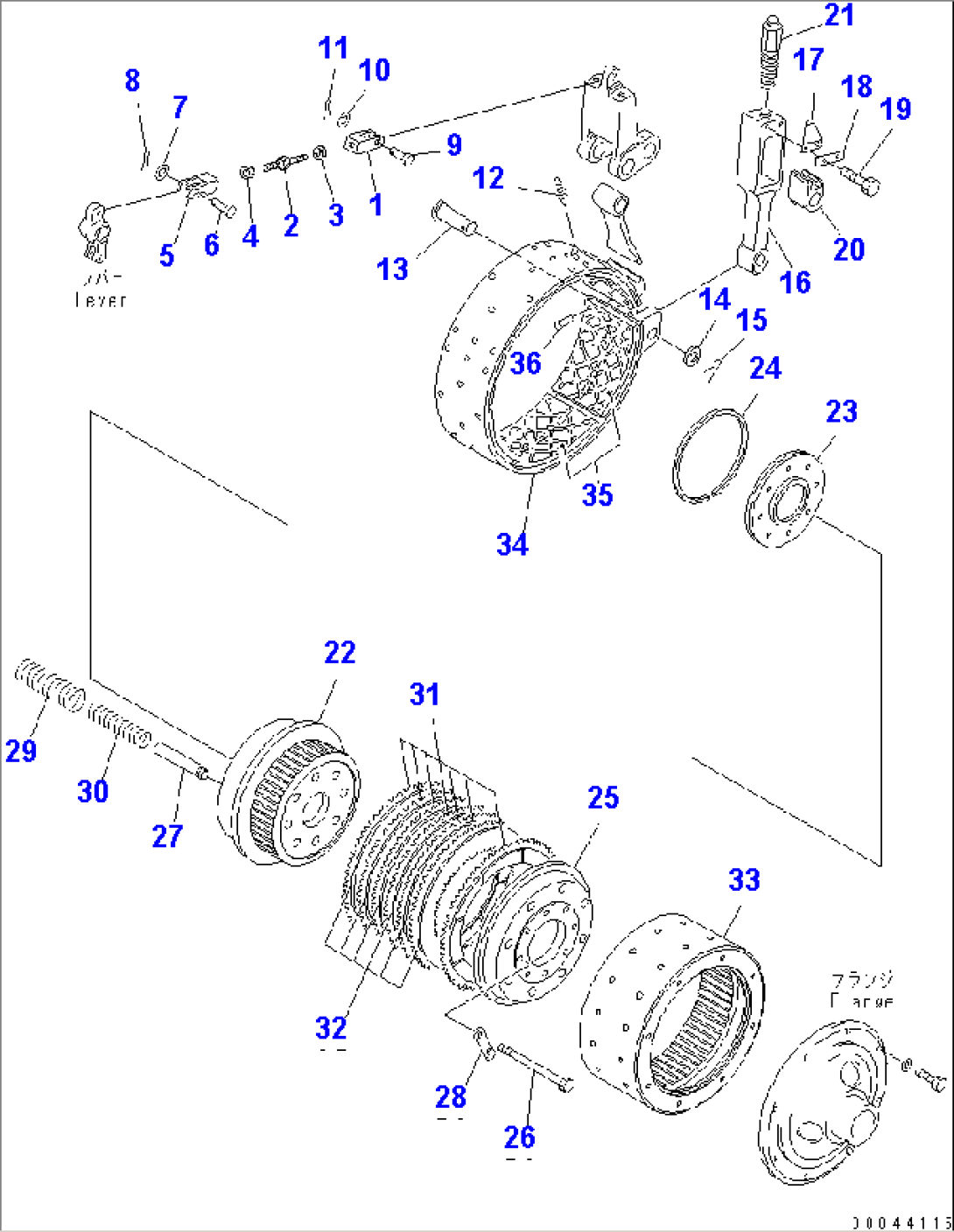 BRAKE BAND AND STEERING CLUCH (L.H.)(#37822-)