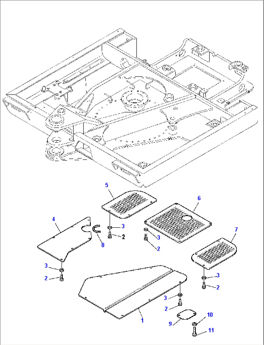 REVOLVING FRAME UNDER COVER