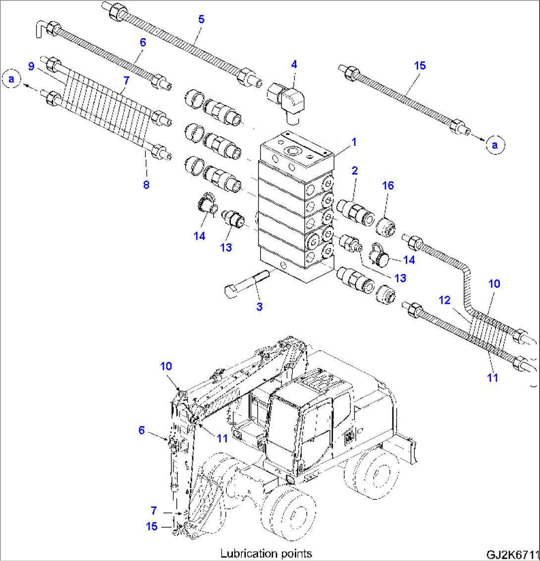 CENTRAL LUBRICATION (FEEDER 2.5M ARM)